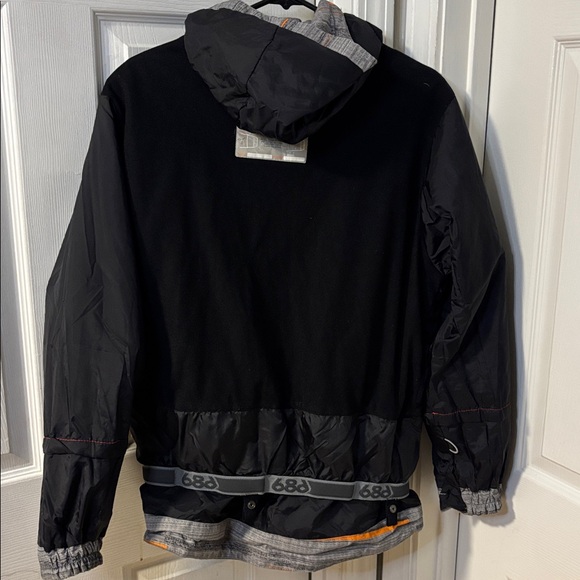 686 Smarty Streak Insula Gunmetal Streak Ski/Snow Reversible Jacket YXL 14-16 - Picture 11 of 11
